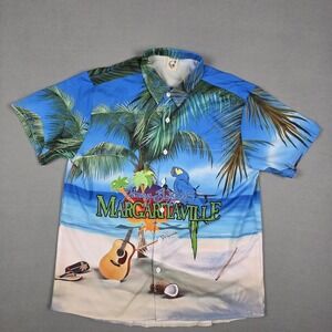 Hardaddy Shirt Jimmy Buffett Margaritaville Hawaiian Button Down Mens Sz Medium